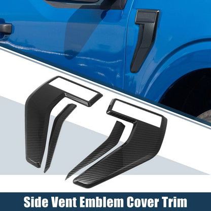 Carbon Fiber Side Vent Fender Badge Covers for Ford F150 (2021-2022)
