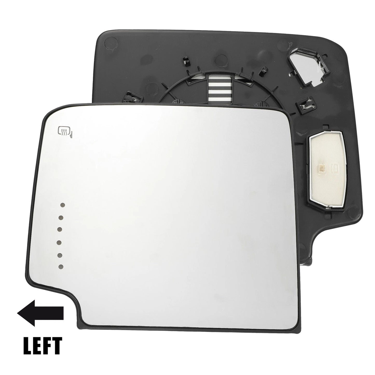 Mirror Glass Left Upper Side Heated for Chevrolet Silverado 1500