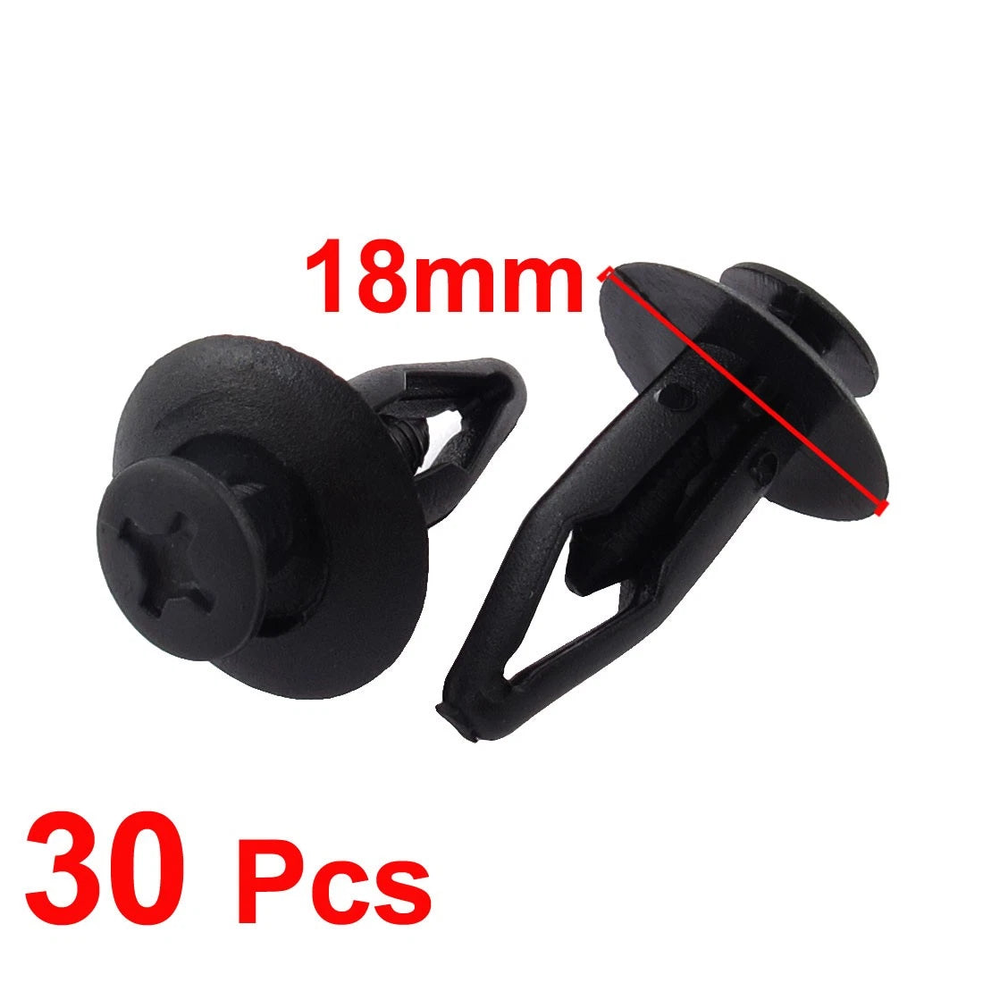 30pcs 7mm Plastic Rivets Trim Panel Push Fasteners for Toyota