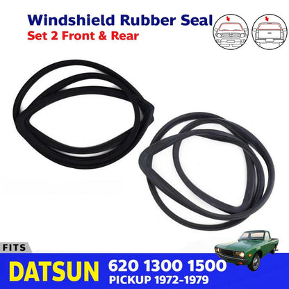 Windshield Rubber Front+Rear Weatherstrip Fits Datsun 620 Pickup Truck 1972-79