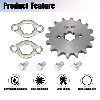 420 16T 17mm Front Sprocket for Honda 50cc 70cc 90cc 110cc 125cc