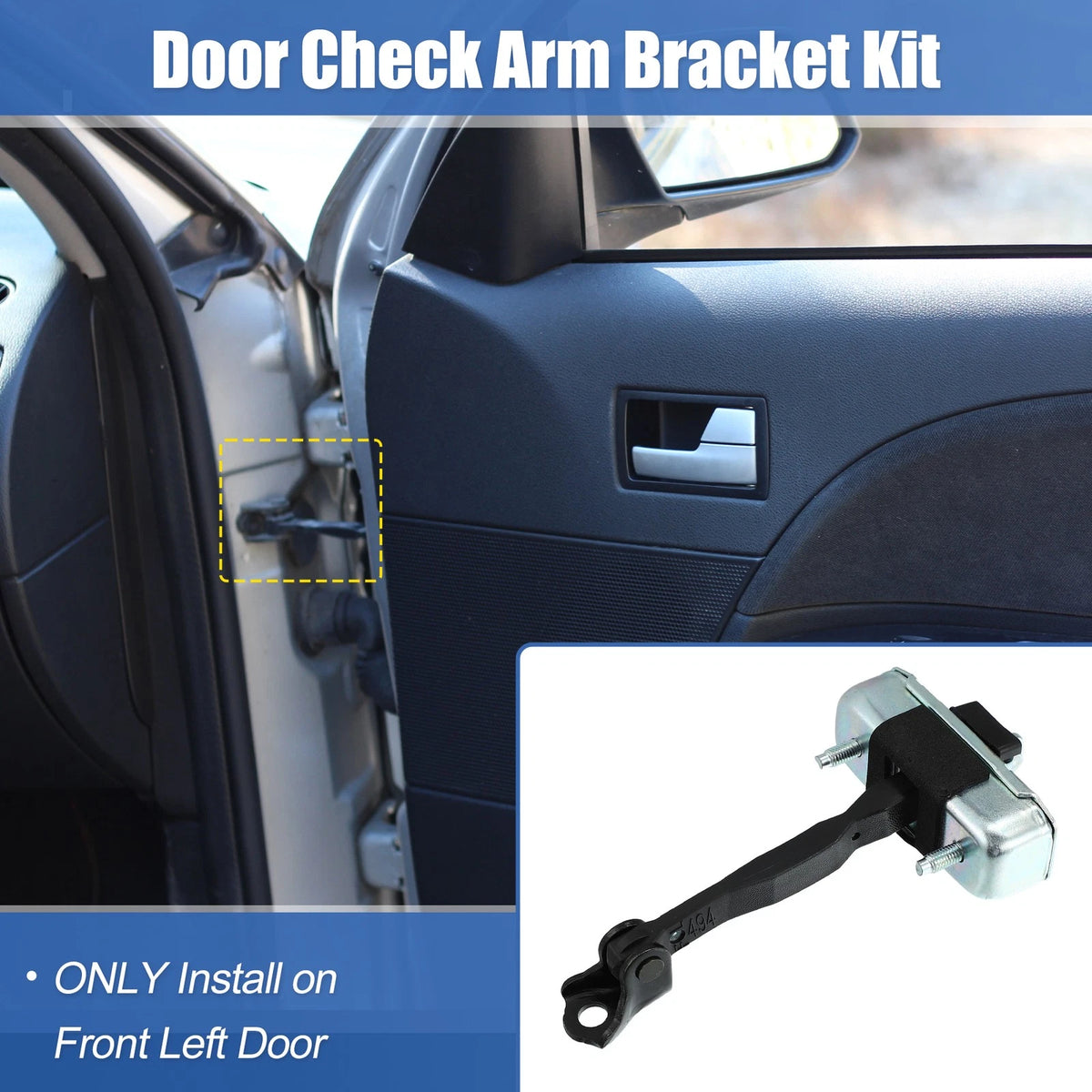 Front Door Check Stop Strap Limiter for Toyota 4Runner, FJ Cruiser (2003-2023)