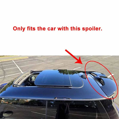 Real Carbon Fiber Add-on Rear Roof Spoiler Wings for Mini Cooper F55 F56 S JCW