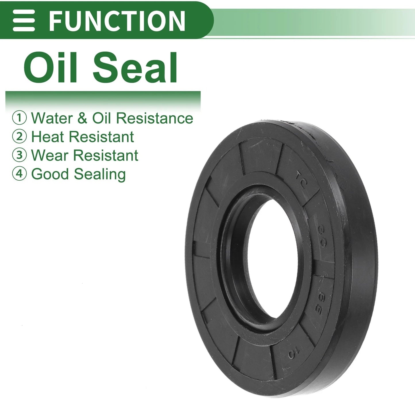 Oil Seal / 30x65x10mm / Seal Ring Rotary Shaft NBR Rubber 5 Pcs