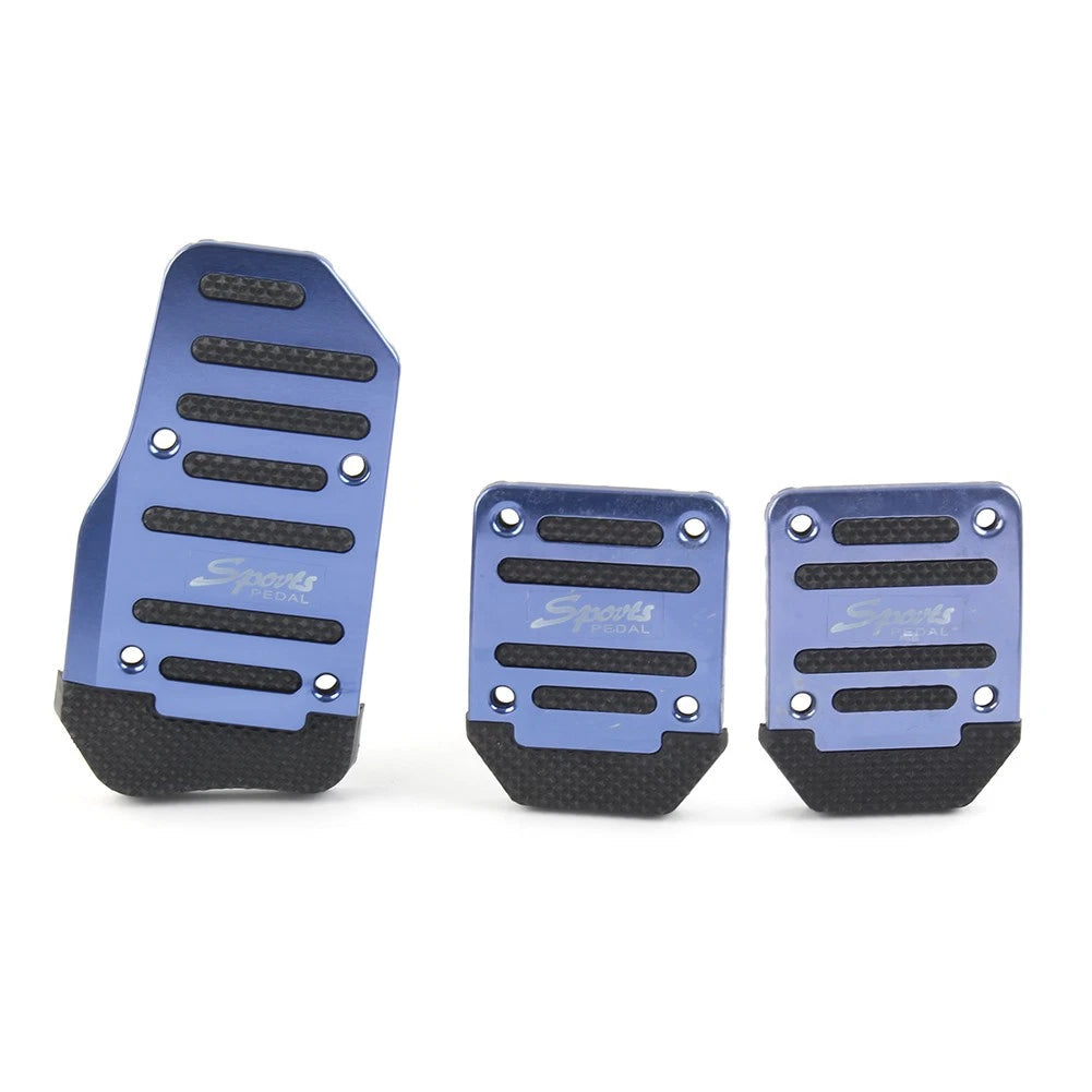 Aluminum Anti-Slip Foot Pegs for Sport Pedals - Blue