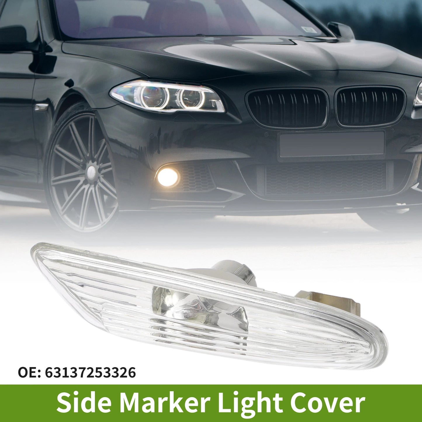 Left Side Marker Light Cover for BMW 3 Series E90 (2006-2010)
