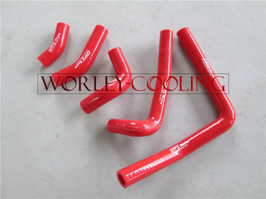 Aluminum Radiator + Red Hose for Honda CR250R (2005-2007)