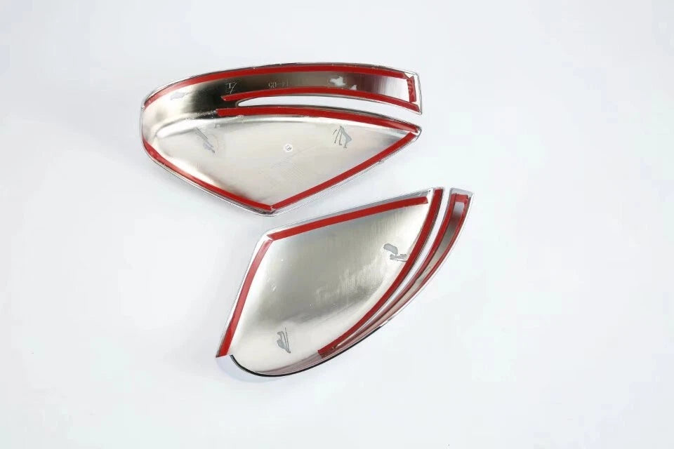 ABS Rearview Mirror Side Lid Cover Trim for Nissan Kicks (2016-2020) 2 x Chrome