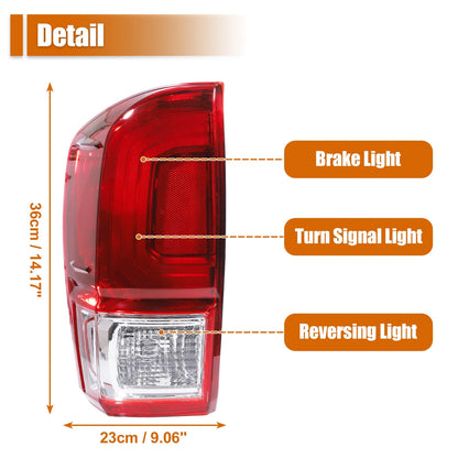 Left Right Side Tail Light Assembly for Toyota Tacoma (2005-2015) 2 x Lights