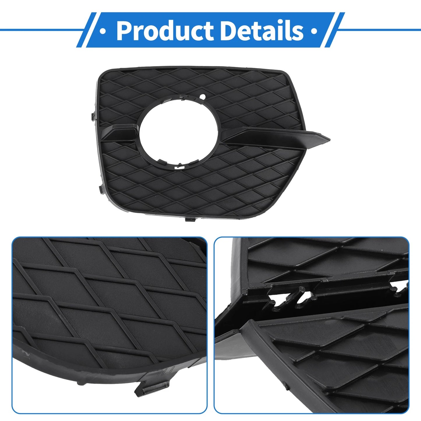 Front Right Fog Light Grill for BMW X6 2008-2014 (1 x Black)
