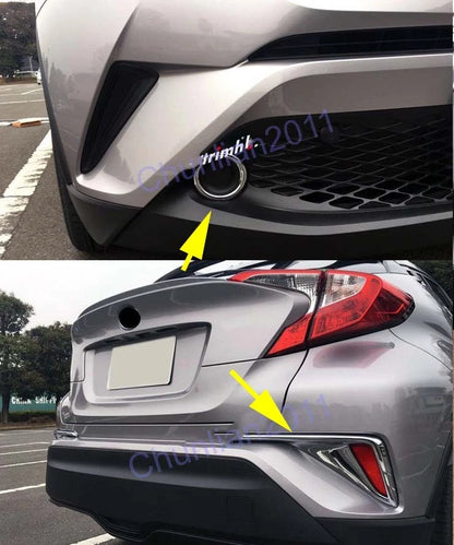 Front & Rear Fog Light Covers for 2017-2019 Toyota C-HR (2017-2019)