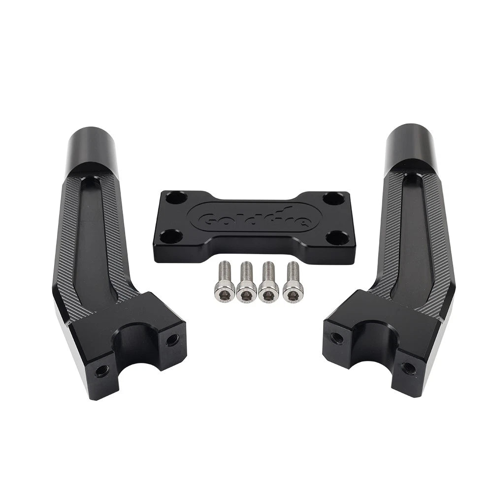 8.46" Black Pullback Handlebar Risers Clamp for Harley