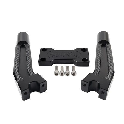8.46" Black Pullback Handlebar Risers Clamp for Harley