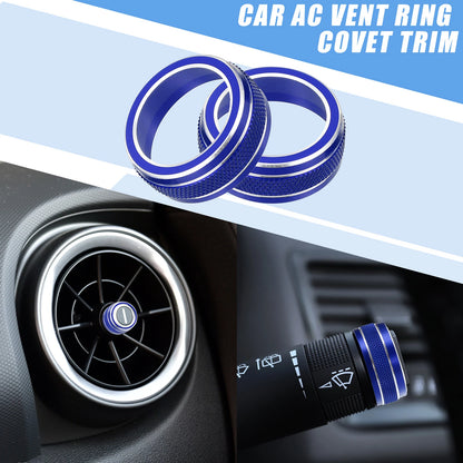 AC Vent Ring Covet Trim for Chevy Camaro Blue (2017-2021)