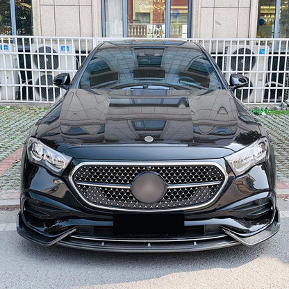 3 x Front Spoiler Lip Splitter Kit for Benz W214 E260 E300 AMG (2024) Carbon