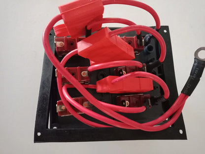 Switch Panel 6 Gang 12V/24V Grey Waterproof for Marine Applications
