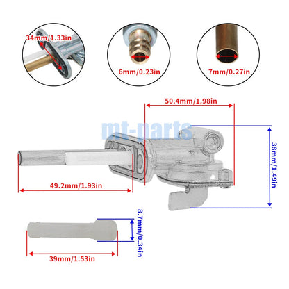 Fuel Gas Valve Petcock for Yamaha V Star 650 Classic XVS650A (98-16)