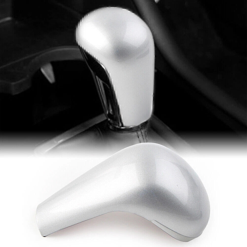 ABS Silver Console Gear Shift Knob Cover Trim for Mazda 3 Axela (2020-2021)