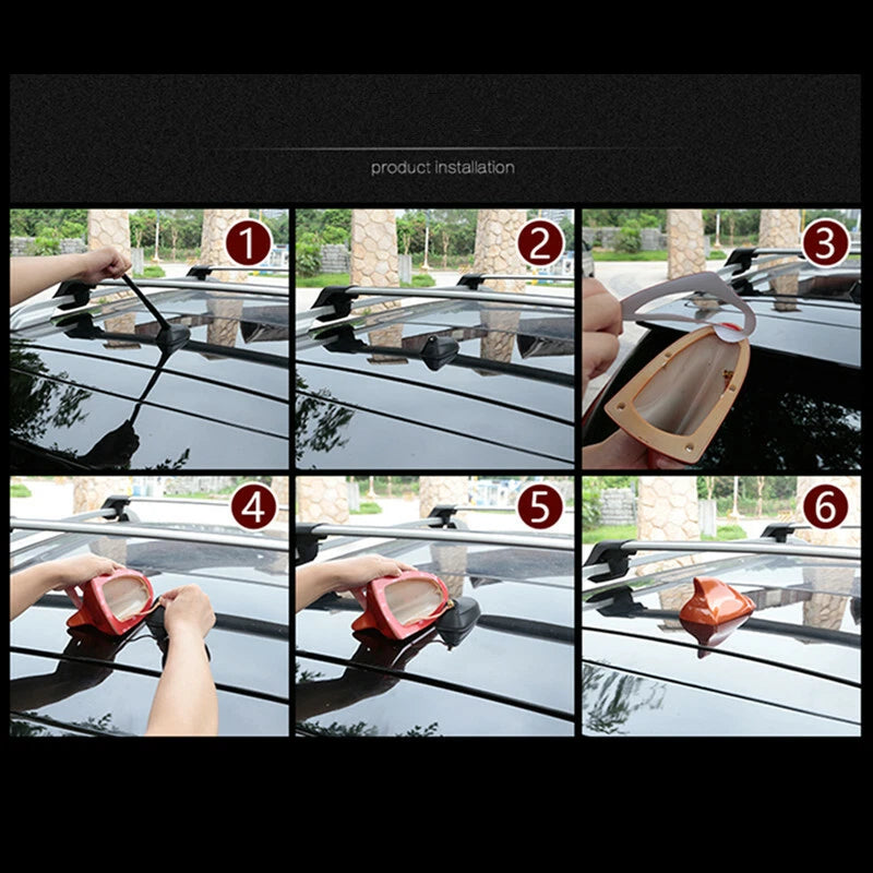 Shark Fin Antenna Cover for Blue Car - Votex Stereo Signal Radio ()