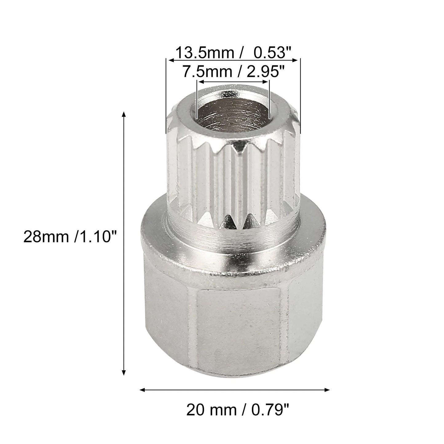 34/18PT Anti-Theft Wheel Lock Lug Nut Key for BMW