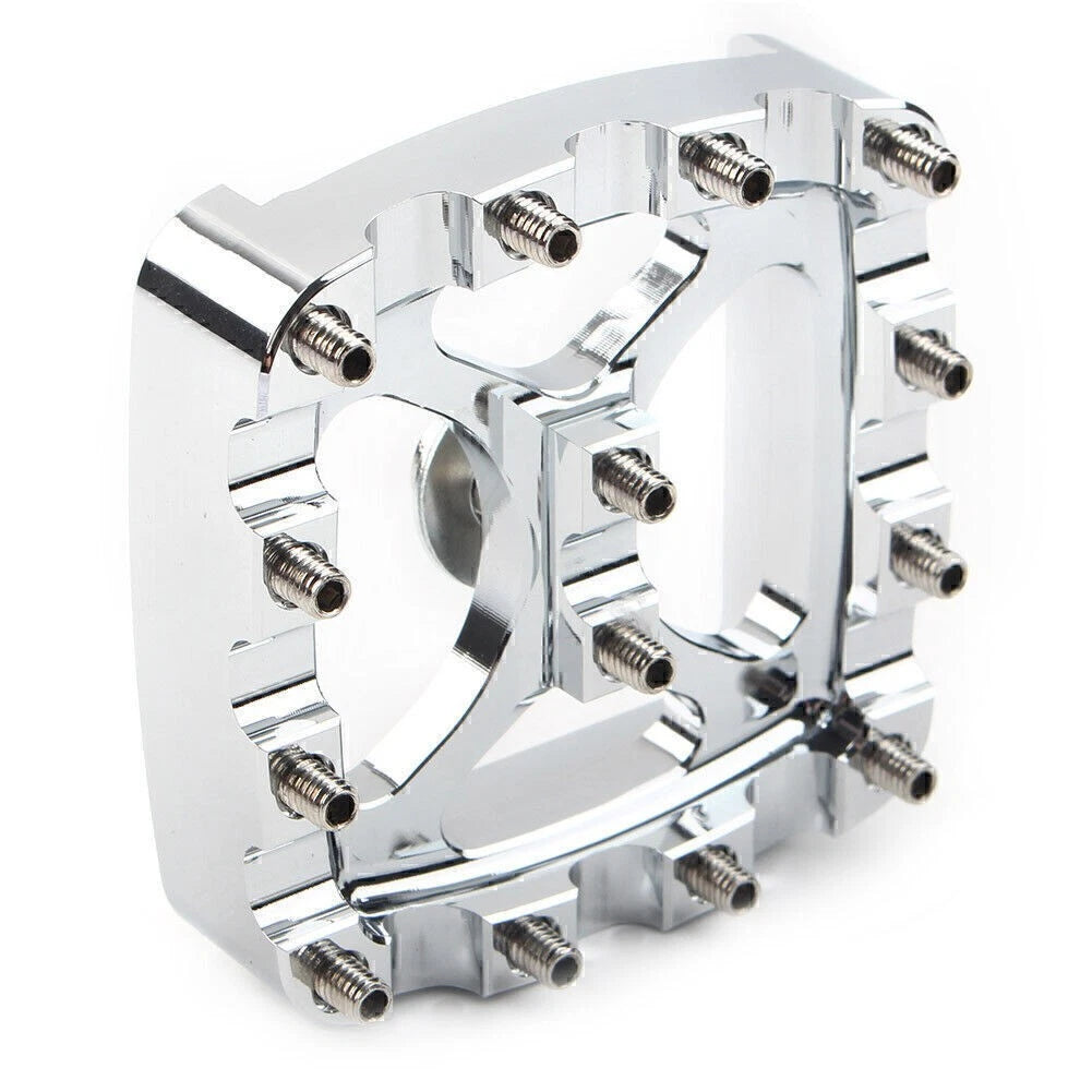 Chrome Brake Pedal Pad Cover for Harley Softail Dyna Sportster Iron 883