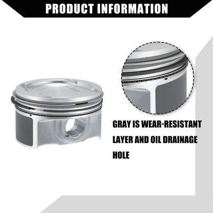 Engine Piston and Pin Snap Ring for Chevrolet Cruze 1.4L L4 (2011-2016)