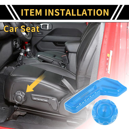 Seat Adjustment Button Cover Trim for Jeep Gladiator JT (2018-2024) Light Blue