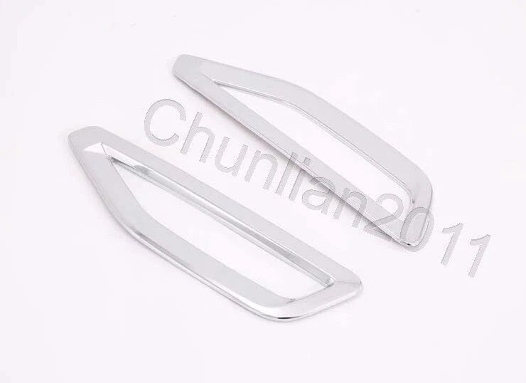 ABS Plated Side Wing Fender Air Vent Outlet Cover Trim for BMW X5 2019-2021