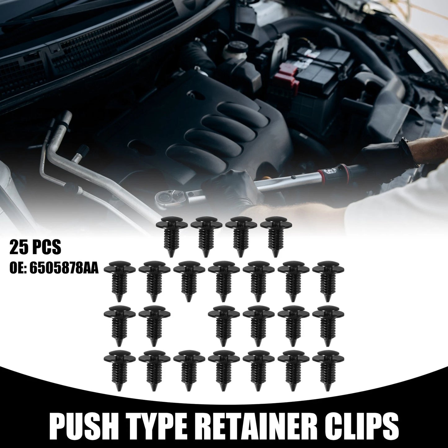 25 x Door Panel Clips for Dodge Ram 1500 (2001 - 2001)