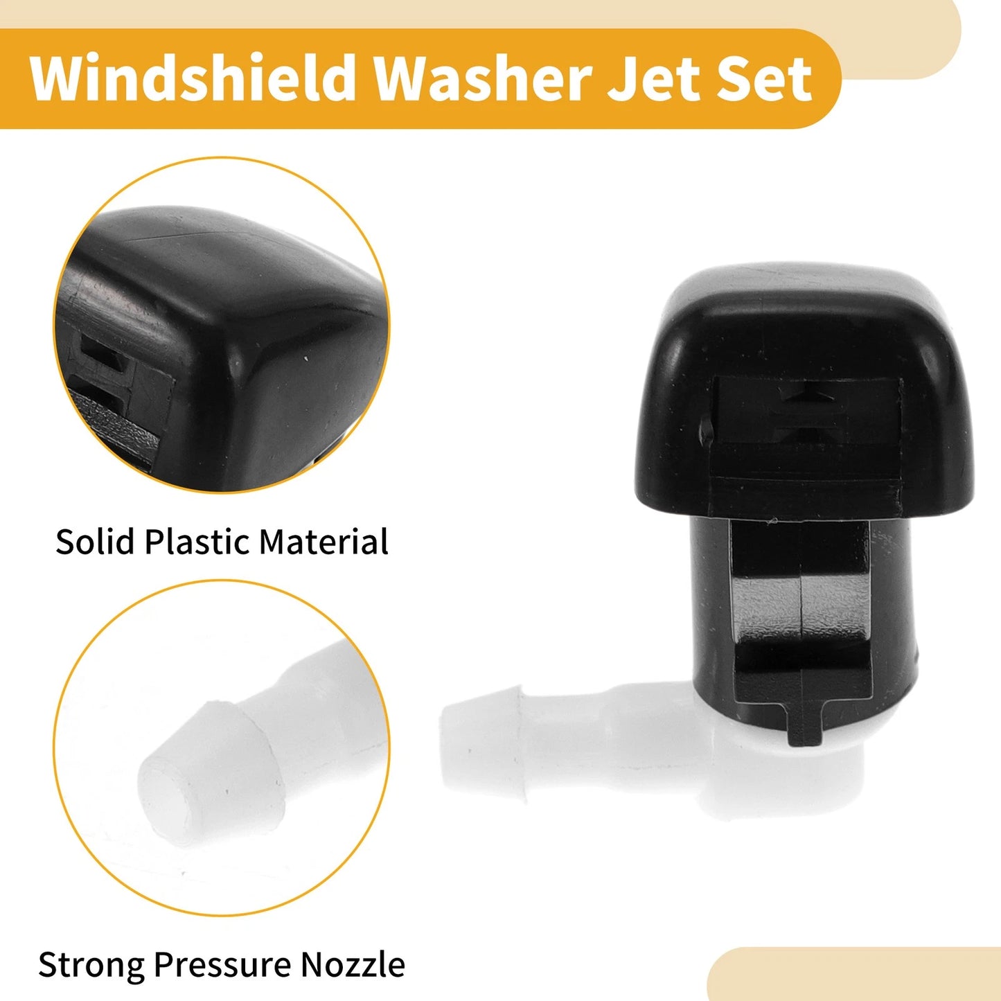 Washer Nozzle Kit with Gaskets for Dodge Dart (2012 - 2016)
