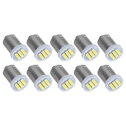 50pcs White BA9S T4W 7020 LED Dome Map Side Marker Bulbs for Car
