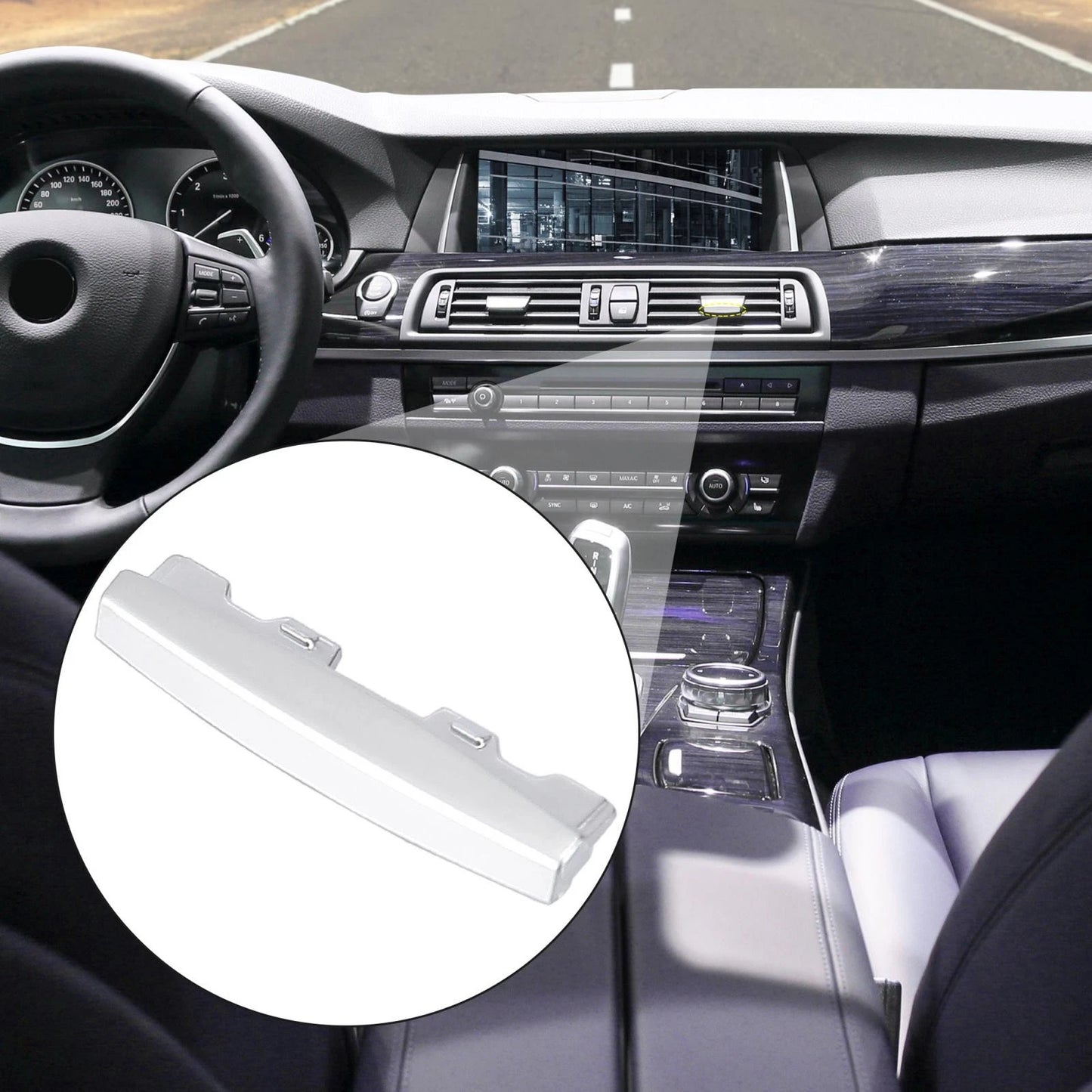 Front AC Air Vent Outlet Tab Clip Chrome Plated Trims for BMW X5 F15 X6 F16