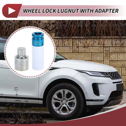 Wheel Lock Lug Nut Anti-theft Key Socket with Adapter for Land Rover