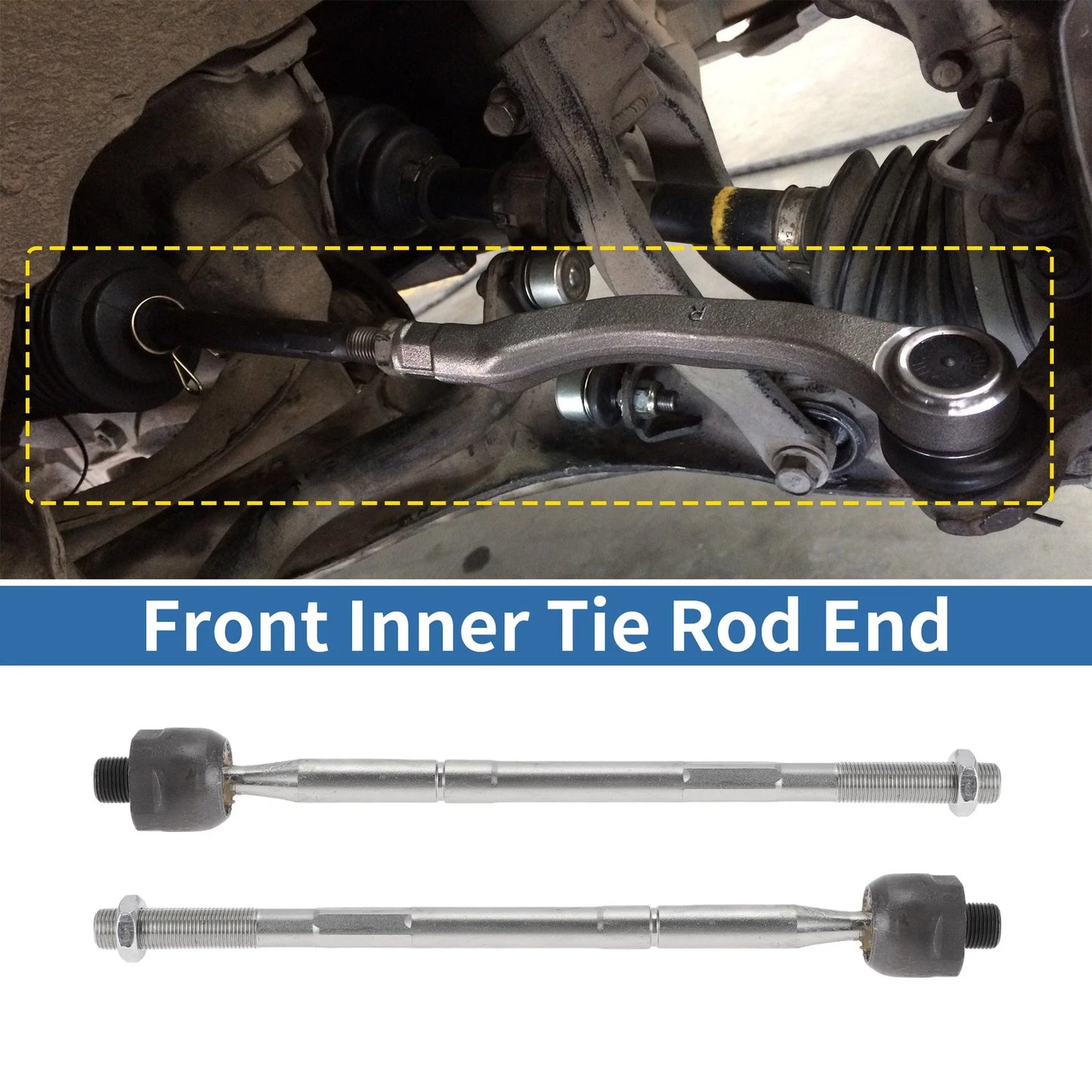 2 x Front Inner Tie Rod End Links for Dodge Charger, Chrysler 300 (2015-2022)