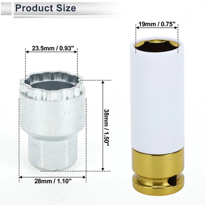 19mm Wheel Lock Lugnut & Adapter Key for Volvo