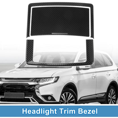 Car Front Row Headlight Trim Bezel for Mitsubishi Outlander (2022-2024)