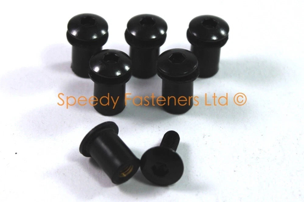 Black Aluminium Fairing Bolts for Triumph Tiger 1050 (2007–2013)