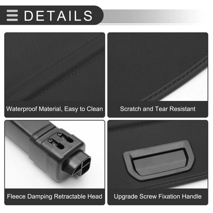 Retractable Cargo Cover for GMC Acadia Trunk Parcel Shelf GlossBlack (17-23)