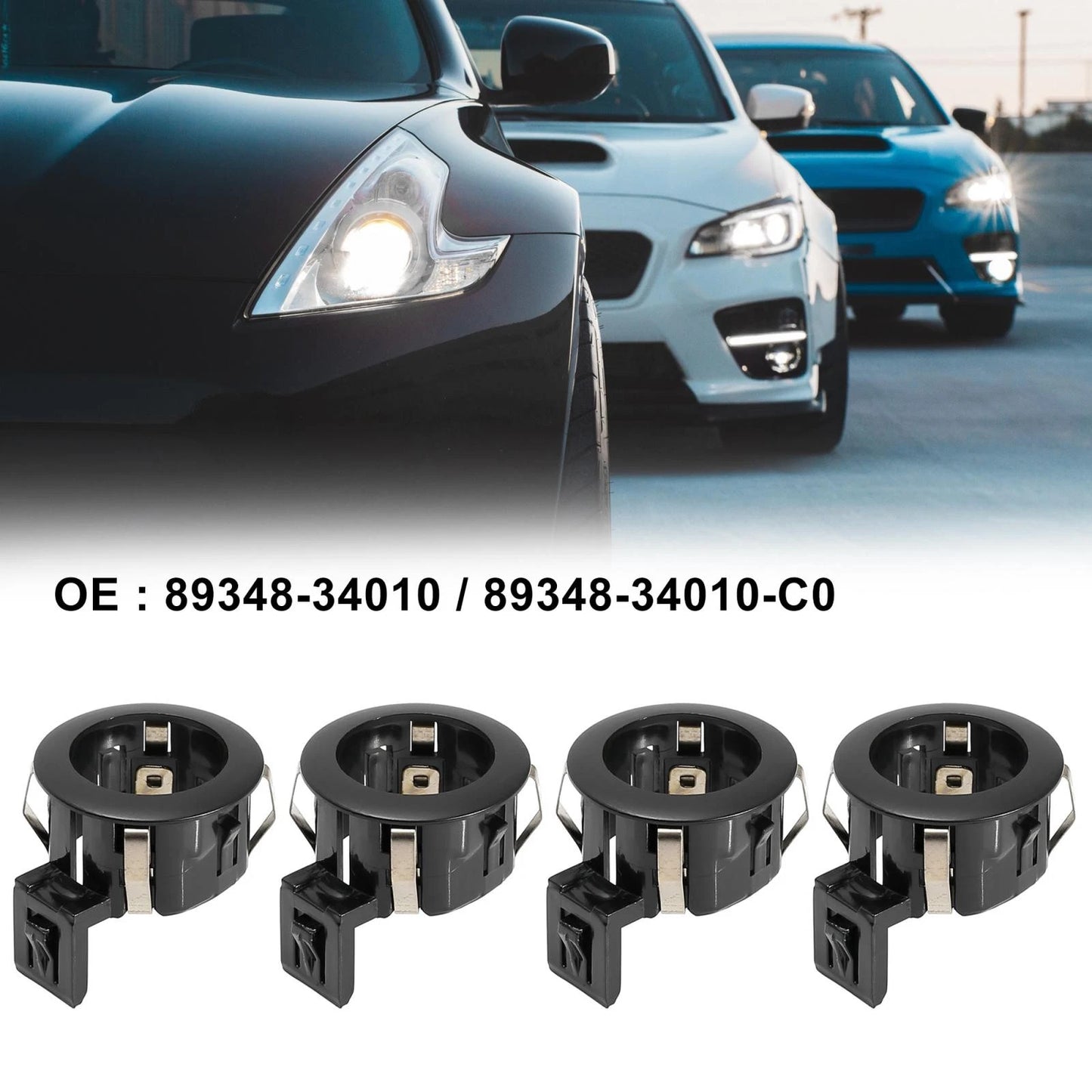 4 x Bumper Parking Sensor Retainers for Toyota Tundra (2007–2013)