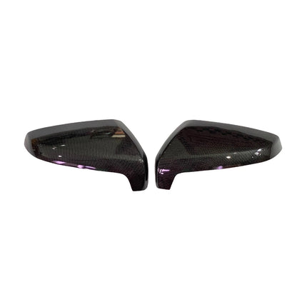 Carbon Fiber Black Mirror Cover Trim for Isuzu D-Max, MU-X (2020-2022)