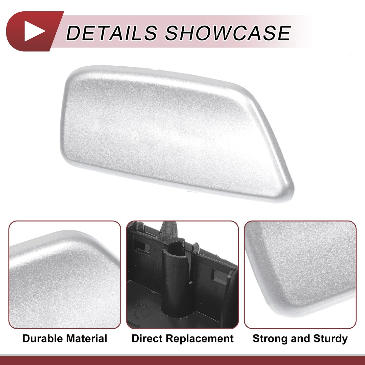 Front Right Washer Nozzle Cover for Subaru Forester (2009-2012) Silver