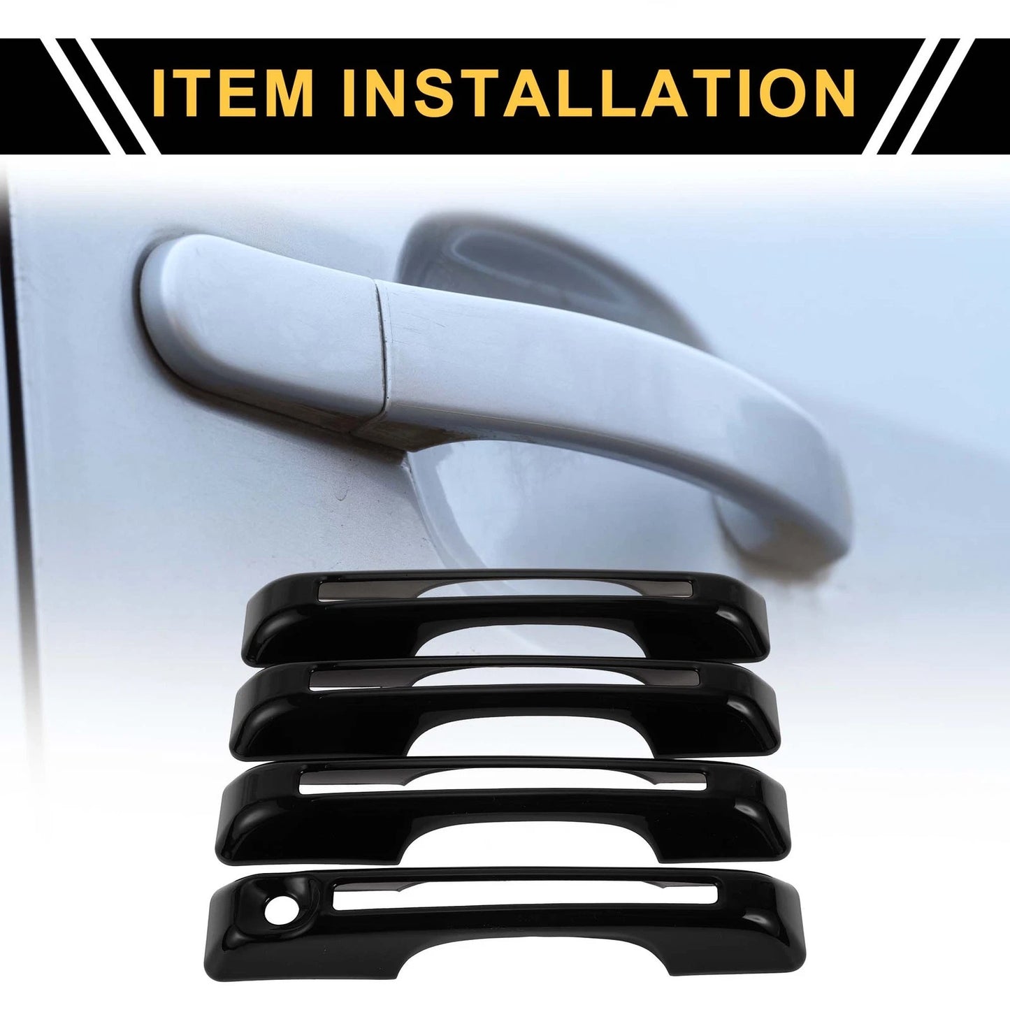 Car Door Handle Protector Set for Ford Maverick (2022-2023) Glossy Black