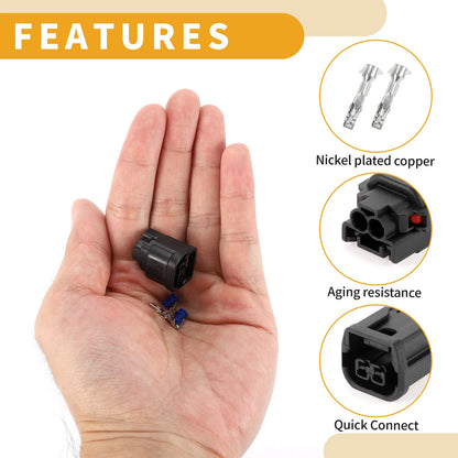 Pin Fog Light DRL Lamp Connector Plug for Honda