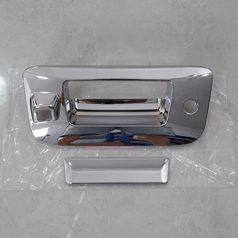 Chrome Door Handle, Mirror, Tailgate Cover, Cam Hole for Chevy Silverado 1500 (2007-2014)