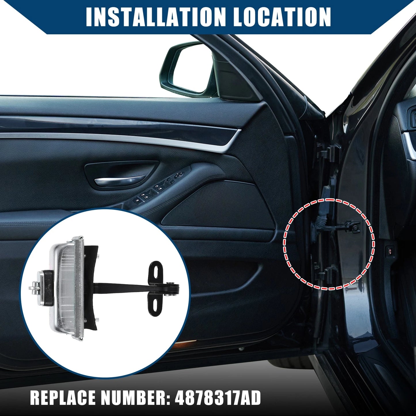 Front Left Door Check Strap for Dodge Stratus & Chrysler Sebring