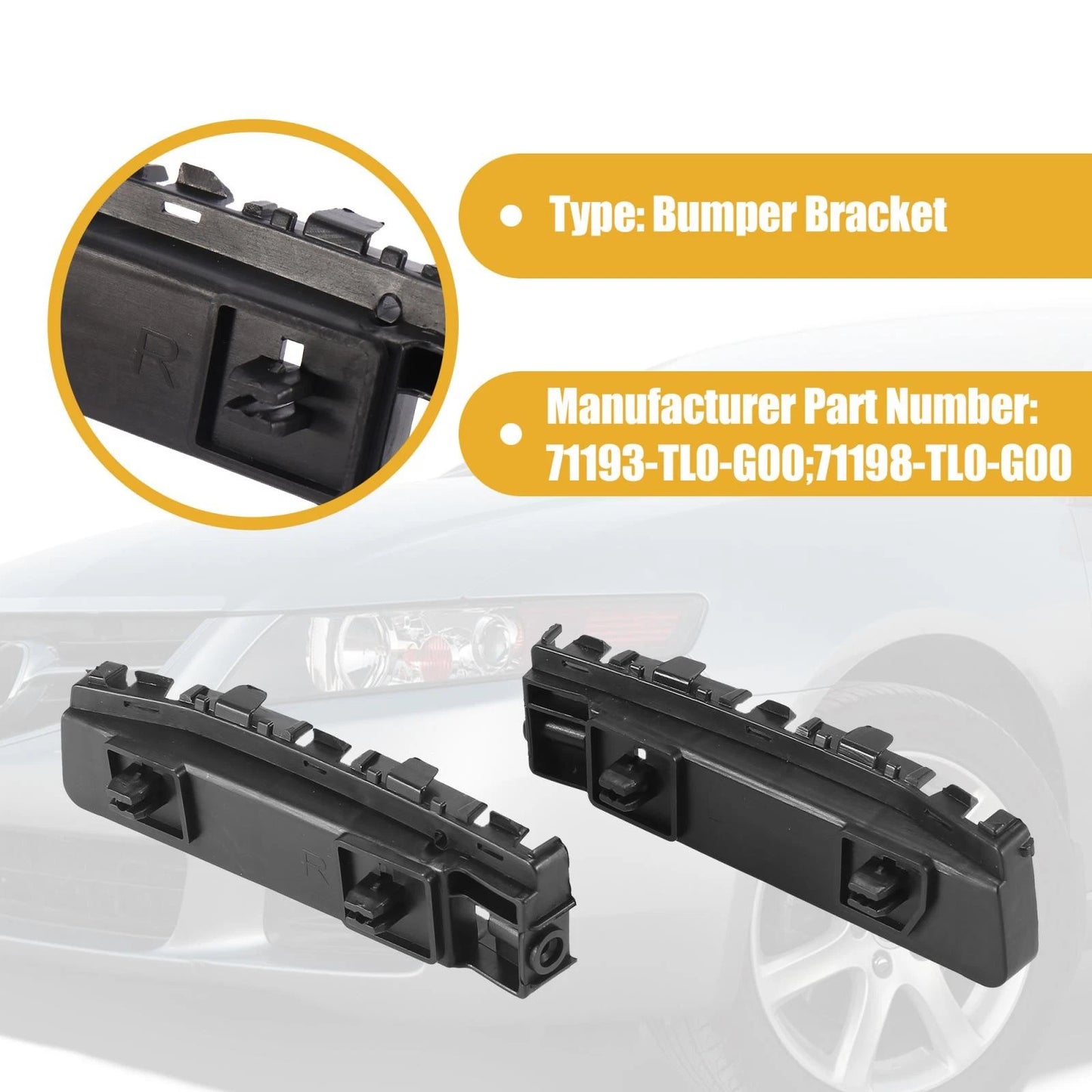 Front Bumper Bracket Spacer for Acura TSX (2009 - 2014)