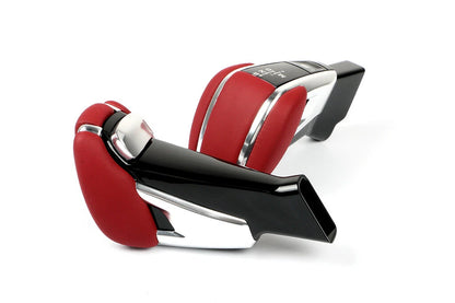 Red Leather Gear Shift Lever Kit for Porsche Cayenne (2018-2023)
