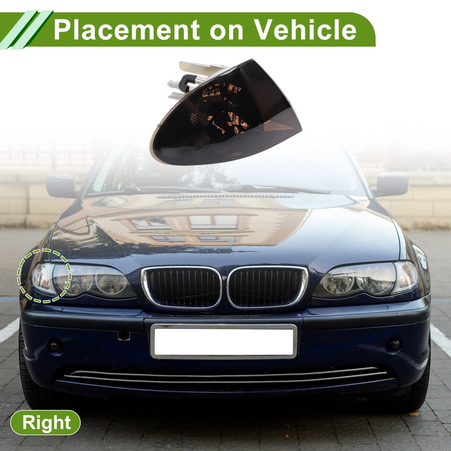 Right Corner Signal Light Cover for BMW 3 Series (2006-2013)