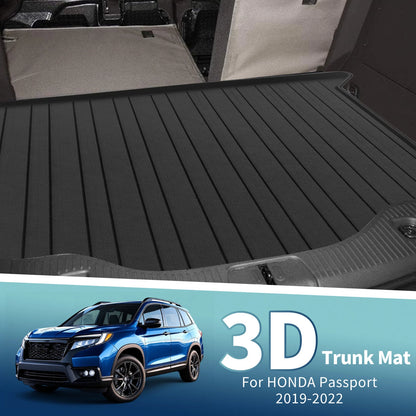 Flat Face Cargo Liner Trunk Mat for Honda Passport (2019-2022) 1 Pc