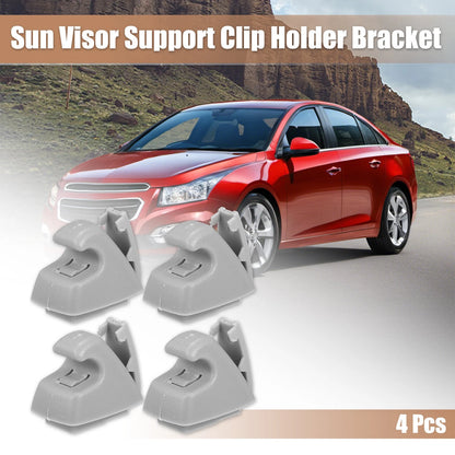 4pcs Gray Sun Visor Clip Retainer for Chevrolet Cruze